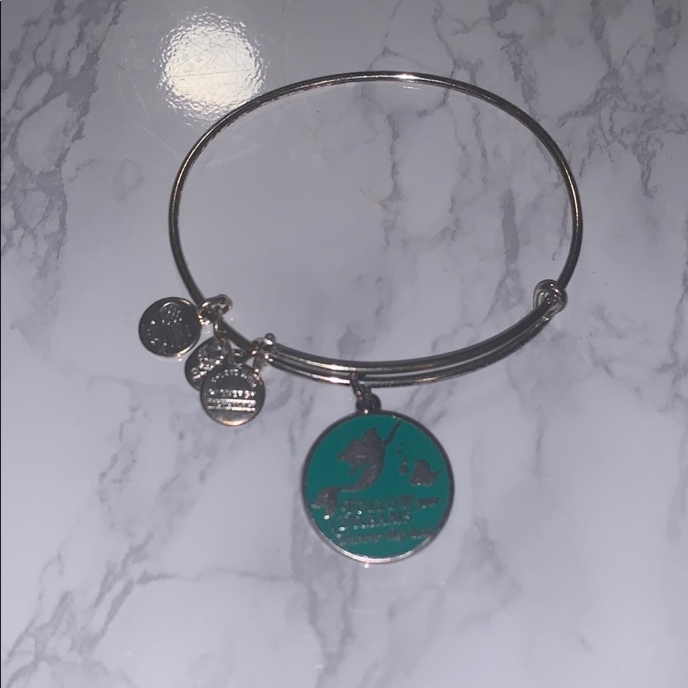 Alex & Ani Little Mermaid Silver Bangle